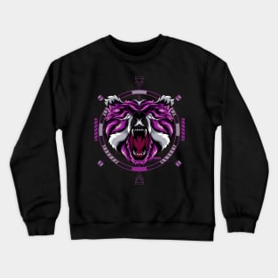 bear vintage retro Crewneck Sweatshirt